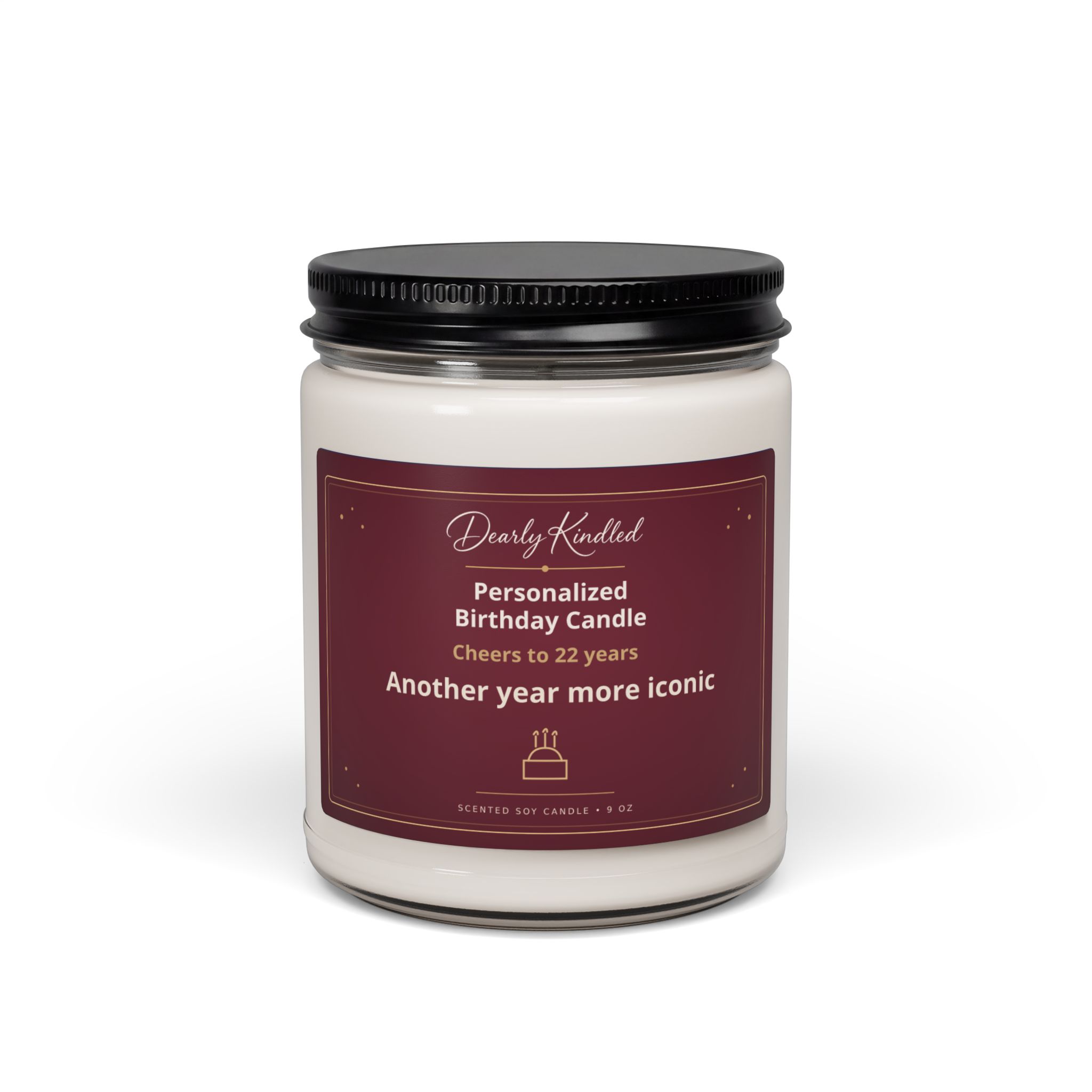 Personalized Birthday Candle – Custom Name & Milestone Age - Image 2